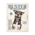 Buster the Dramatic Soul Canvas Wall Art, Pet Portrait Matte Stretched Print